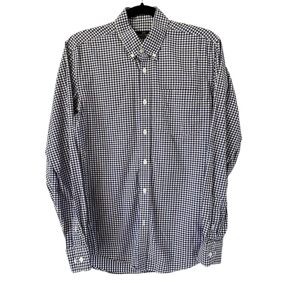 Combatant Gentlemen Other - Combatant Gentlemen Blue Purple Plaid Button Down Business Casual Shirt 15.5